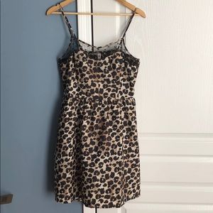 Target Xhilaration leopard dress large polka dot
